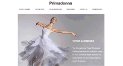 Desktop Screenshot of primadonnatutus.com